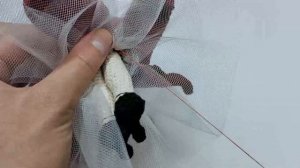 Незаметно пришиваем фатин (ткань) к вязаному полотну // Лайфхак