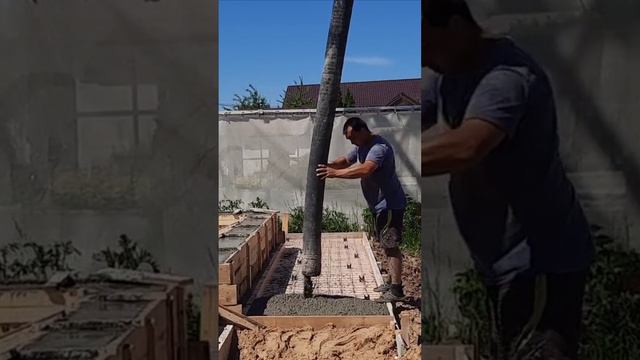 Отмостка дома из газоблока (утепленная)