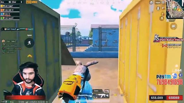 LoLzZzGaming vs Muthu gaming | full intense fight | in pubg Mobile | emulator lobby conquerer смотреть онлайн