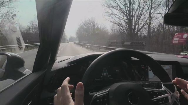 2022 VW Golf 8 GTE Travel Assist Test Bundesstraße inklusive Emergency Assist смотреть онлайн