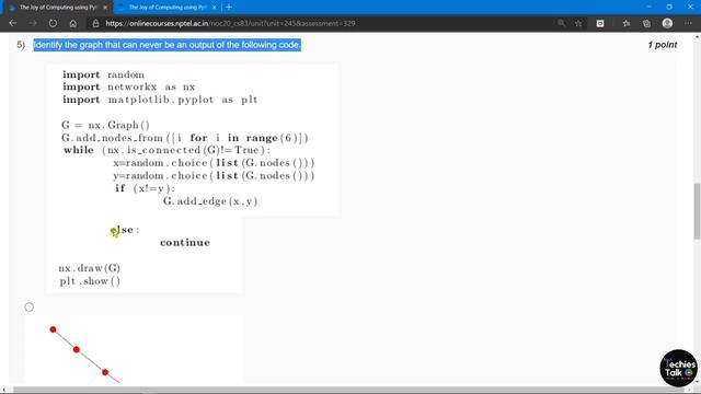 NPTEL The Joy of Computing using Python Week 12 Quiz Assignment Solutions || August 2020 || Swayam смотреть онлайн