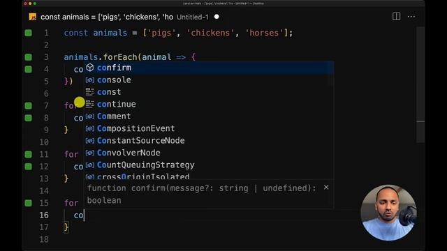 Section 4 (Javascript): Lesson 15 - Looping through content