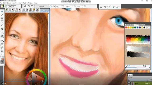 Рисуем девушку в Corel painter Essentials 6. Урок 2/ How to draw a girl смотреть онлайн