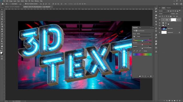 FREE 3D NEON TEXT ( FREE DOWNLOAD ) FREE GFX FOR PHOTOSHOP