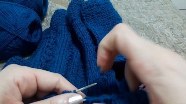 Мк. Узор араны спицами. #аран_спицами #вязание_спицами