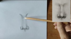 Как нарисовать нос карандашом. Мастер-класс // Short pencil drawing tutorial: nose
