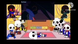 sans au react to error sans vs nightmare sans animation