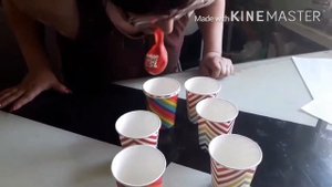 Идеи для игр дома. Игры со стаканами.