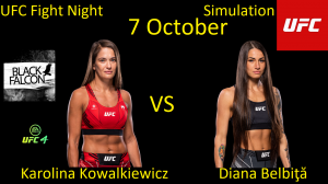 Каролина Ковалькевич против Дианы Белбиты БОЙ В UFC 4/ UFC FIGHT NIGHT