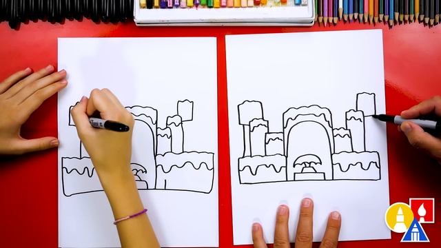 How To Draw An Ice Castle смотреть онлайн