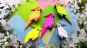 Оригами ПОПУГАЙ из бумаги | Оригами Птички | Origami Paper Parrot