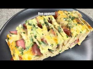 🧀🥓 Сырная колбаса и запеканка из тортильи 🌯🥚