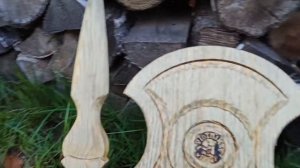 Как сделать деревянный меч и щит Ахиллеса How to make a wooden sword and shield of Achilles