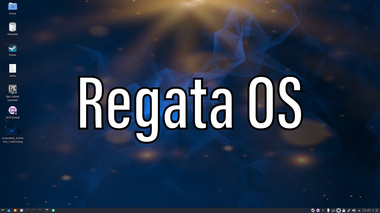 Regata OS Linux . Первый взгляд.