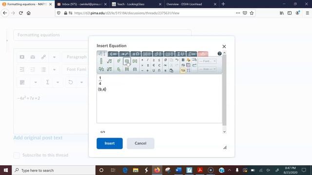 Equation editor in D2L смотреть онлайн