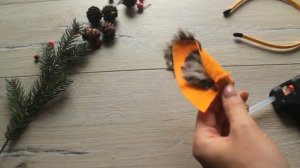 Ушки лисы из фетра./DIY: Felt fox ears.