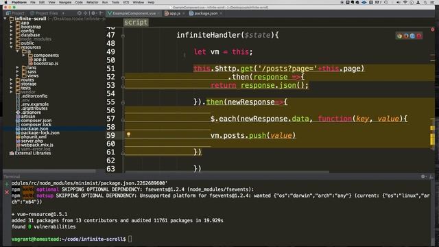Laravel - Infinite Scroll Feature Part 4 смотреть онлайн