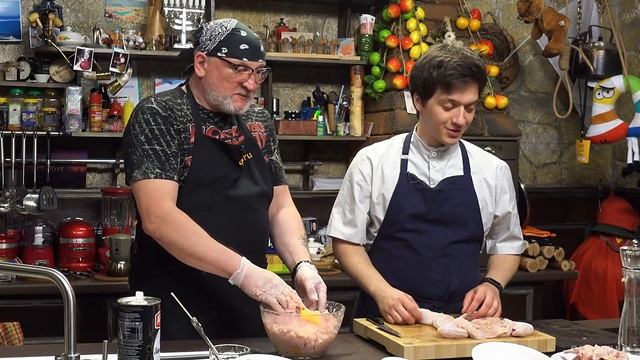 Курица в духовке, галантин, рецепт праздничной курицы.