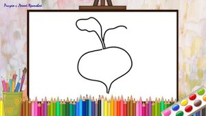 Как нарисовать РЕПКУ. Оживающие рисунки для малышей