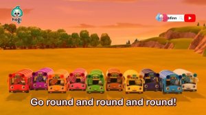 [1 HOUR LOOP] The Wheels on the Bus! 🚌｜Sing Along 🎶｜Pinkfong & Hogi