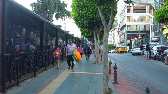 alanya street walk 2022 july ! alanya antalya turkey holiday ! turkey travel 4k video