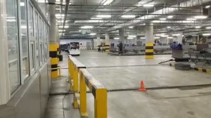 В багажном отделении аэропорта Пулково, багажные тележки CARGO 1600