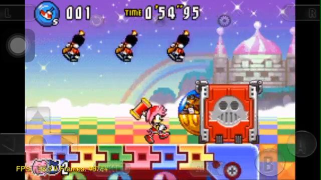 (RetroArch) Sonic Advance 3 (GBA) - Zone 4 Boss (Story) смотреть онлайн