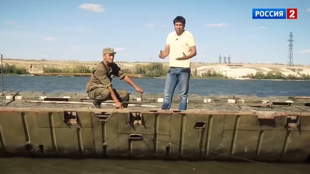КАК Строится понтонный мост через реку
