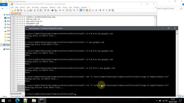 HostsEdit - Command line utility for editing Windows HOSTS file. смотреть онлайн