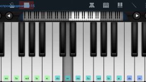 ,,Ягода малинка" на пианино в телефоне одним пальцем