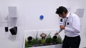 Обзор ландшафтной акустики от Crestron на выставке ISE 2014 (на русском)