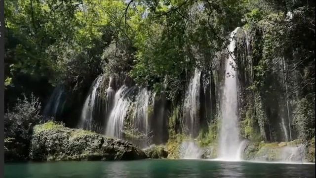 Природа шум водопада и пение птиц, релакс видео, для сна.