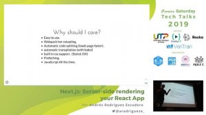 Next.js: Server-side rendering your React App - Pereira Saturday Tech Talks 2019