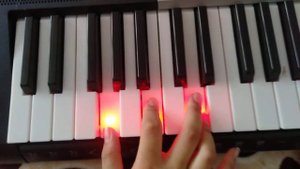 Jony - камин. Аккорды к песне на пианино