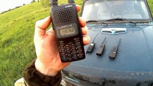 Тест дальности радиосвязи диапазон VHF в сельской местности, длина волны 2 метра