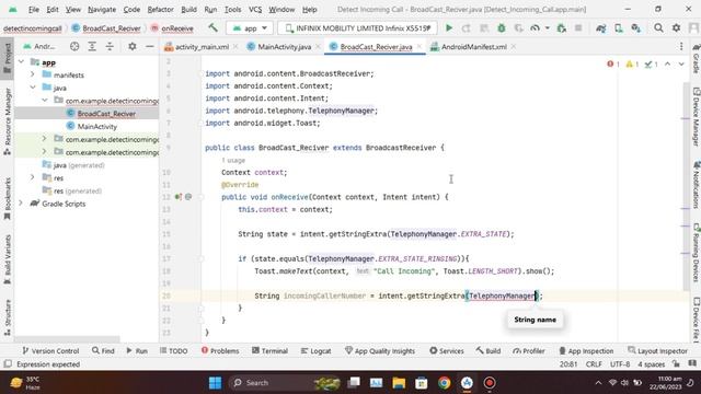 How to Detect Incoming Call and Display Phone Number | Android Studio | Java смотреть онлайн