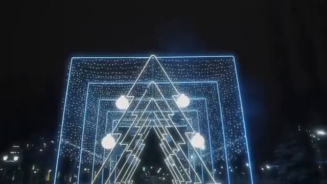 Новогодняя иллюминация в парках Липецка смотреть онлайн