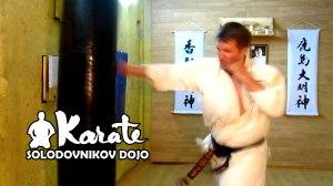 Поставить сильный удар / прямой удар рукой /giaku tsuki / kyokushinkai karate каратэ / бокс / MMA