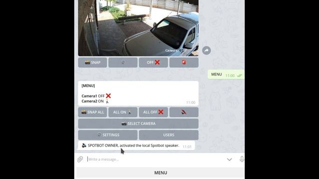 SPOTBOT - Overview of the SPOTBOT Telegram Bot functionality