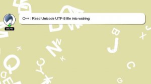 C++ : Read Unicode UTF-8 file into wstring