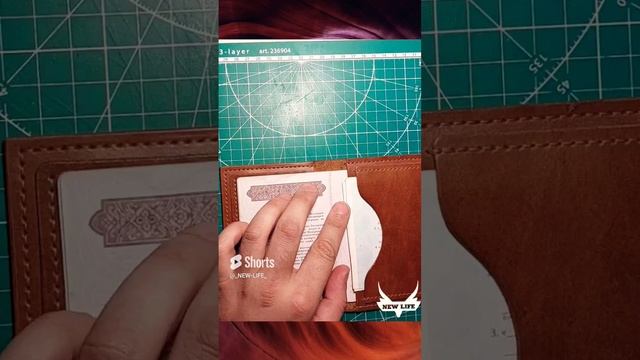 Обложка на паспорт из кожи с отделениями. Выкройка PDF / passport of leather. Pattern PDF