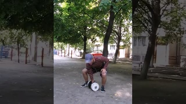 Clean & Press Dumbbell 34 kg x 10 reps (rotating handle, d=4cm. or near 1 5/8'') смотреть онлайн