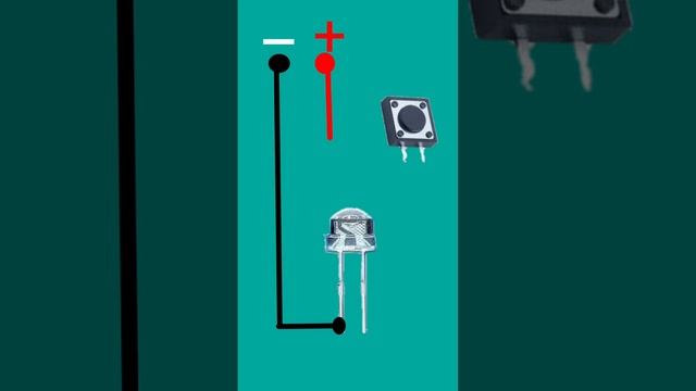 1 Push Switch 1 LED light connection