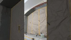 Штукатурка арочного откоса.