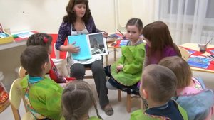 Занятие по живописи, дети 4-6 лет