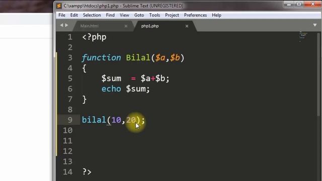 PHP and Database | Working With Functions | Function with Value | Free Program Camp | Part 2