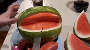 Корзинка из арбуза/watermelon basket