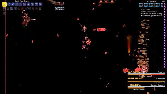 Supreme Calamitas 900% HP Revengeance End-game gear + QOL potions | Terraria Calamity Mod смотреть онлайн