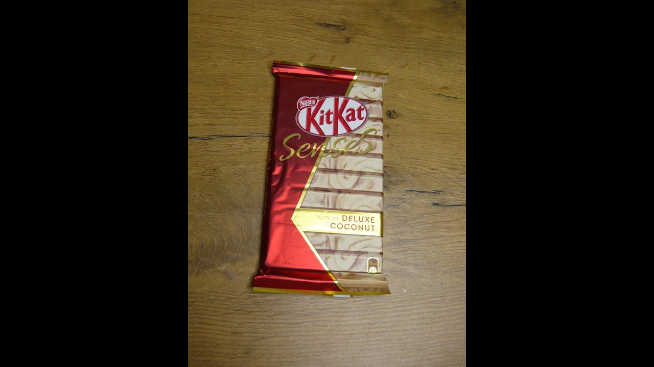 Art Manij ОБЗОР Kitkat Senses Taste Deluxe Coconut шоколад со вкусом кокоса и миндаля с вафлей