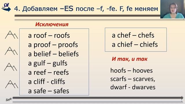 Множественное число существительных в английском